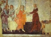 Sandro Botticelli Venus and the Three Graces presenting Gifts to Young Woman painting